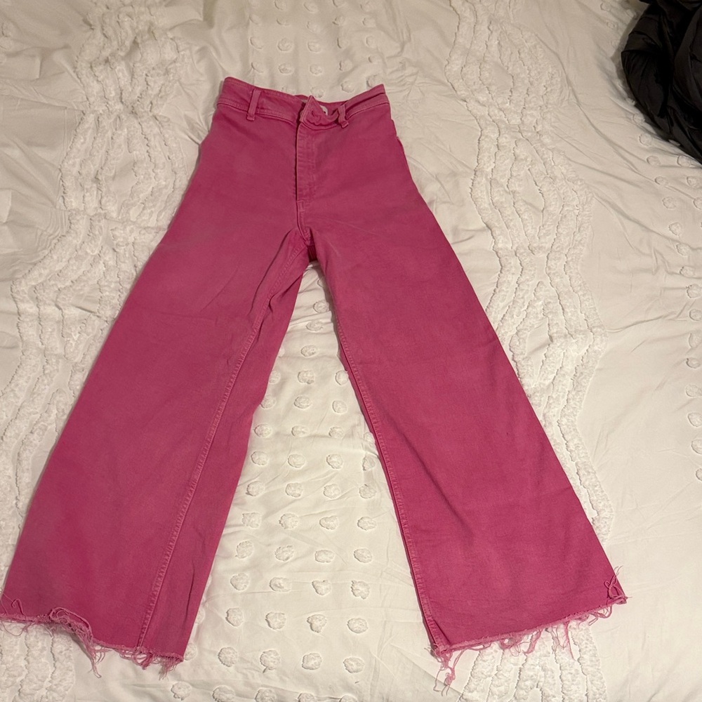 Pink zara jeans